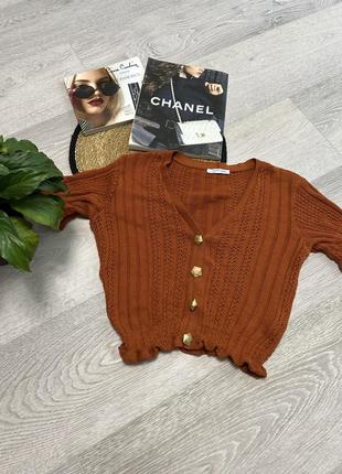 Трендова блуза вʼязка топ від zara