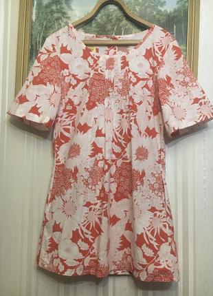 Мини платье  howies из органического хлопка liberty fabric  цветочный принт