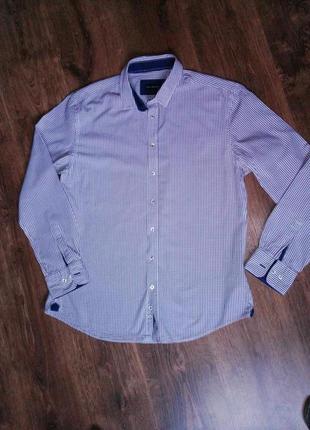 Белая рубашка в клетку