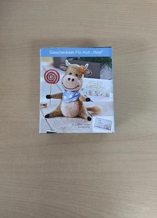 Подарочный набор фетровая корова "реси"
