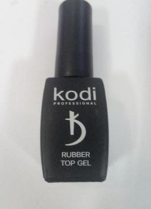 Верхнє покриття для гель-лаку kodi professional rubber top gel1 фото