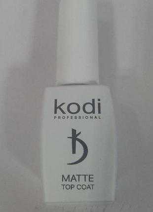 Matte top coat "velour" new -матовое верхнее покрытие  для гель лака "велюр", 8мл.