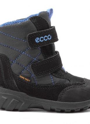 Ecco kids gore-tex track uno ботинки детские зимние сапожки чоботи сапоги размер 204 фото