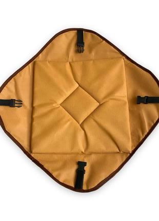 Сидушка практичная, квадратная на фастексе 34 см