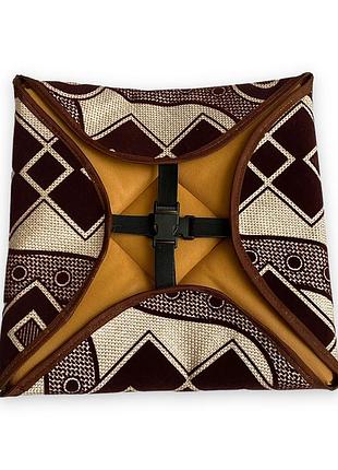 Сидушка практичная, квадратная на фастексе 34 см