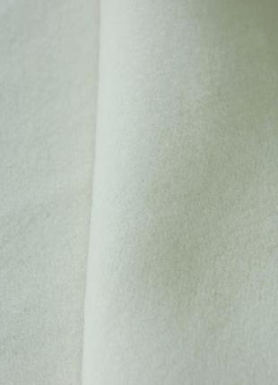 Пальтова італійська вовняна тканина натуральна біла молочна однотонна mi 1454 фото