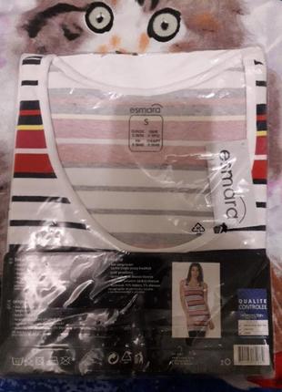 Удлиненная майка туника футболка платье сарафан топ esmara германия5 фото
