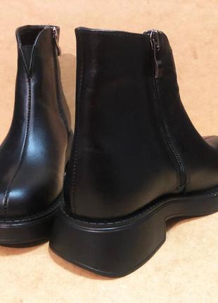 Женские весенние/осенние ботинки из натуральной кожи. 38 размер. цвет: черный4 фото