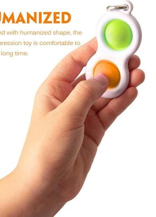 Сенсорна іграшка simple dimple (симпл димпл) поп. іт-антистрес симпл димпл pop it. подвійний3 фото
