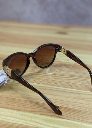 Солнцезащитные очки versace версаче форма бабочка4 фото
