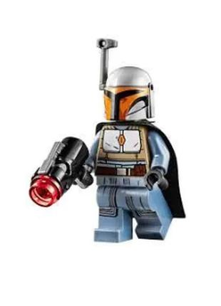 Лего фігурка зоряні війни/star wars — лего мініфігурка сірий мандалорець