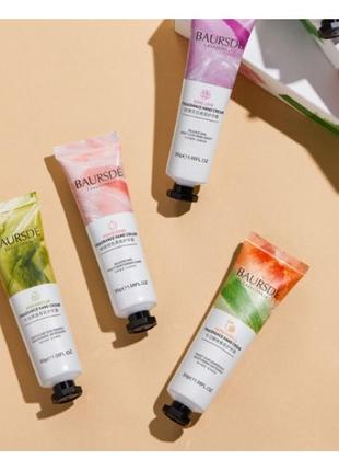 Ароматний крем для відновлення рук baursde  fragrance hand cream персик, помело, ромашка, троянда, авокадо 301 фото