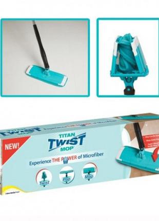 Универсальная поворотная швабра titan twist mop с системой отжима6 фото