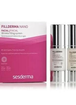 Двокрокова система заповнення зморшок без ін'єкцій sesderma fillderma nano wrinkle filling system, 2*30 мл