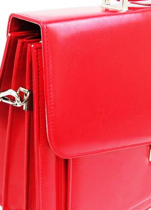 Жіночий діловий портфель daymart з екошкіри amo sst11 червоний9 фото