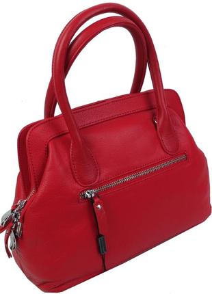 Небольшая женская сумка daymart в форме саквояжа dor. flinger красная4 фото