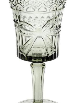 Набір 6 келихів для вина "бант" 260мл daymart  димчасте скло