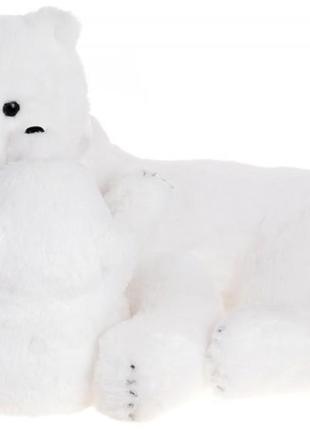 Декоративна іграшка "ведмедиця з ведмедиком" 52см  daymart білий