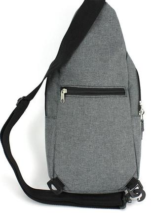 Рюкзак daymart однолямочный на одно плечо 8 л wallaby 112 серый2 фото