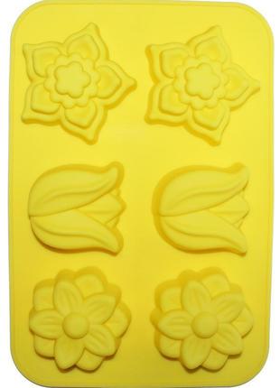 Форма силіконова для випічки "садове" планшет 6 осередків