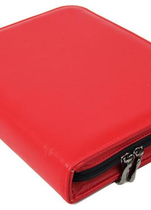 Невелика ділова папка daymart формату а5 з екошкіри portfolio portbw08 червона