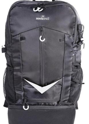 Місткий спортивний рюкзак daymart із дощовиком 30l rocktrail ian389063 чорний2 фото