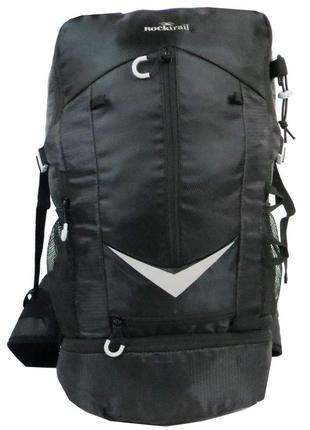 Місткий спортивний рюкзак daymart із дощовиком 30l rocktrail ian389063 чорний5 фото