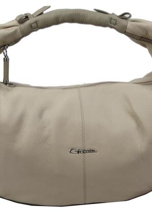 Жіноча сумка daymart з натуральної шкіри giorgio ferretti бежева
