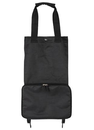 Складная сумка daymart тележка для покупок на колесах topmove черная3 фото