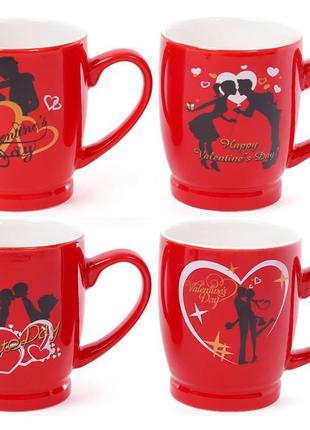 Кружка порцелянова "happy valentine's" 330мл 7trav