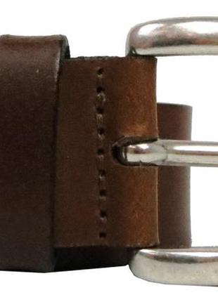 Жіночий шкіряний ремінь під джинси mustang, німеччина, 3,5 см коричневий5 фото