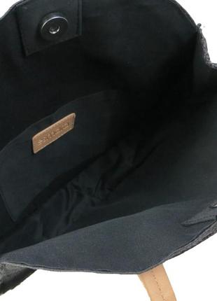 Экологическая соломенная женская плетенная сумка daymart esmara черная6 фото