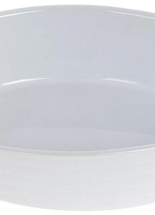 Форма augsburg овальна для випічки 24х14.5х5.5см daymart керамічна (біла)