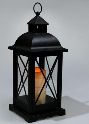Декоративний ліхтар "нічний вогник" з led підсвічуванням 24х24х58.1см2 фото