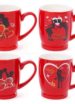 Кружка порцелянова "happy valentine's" 330мл daymart  daymart