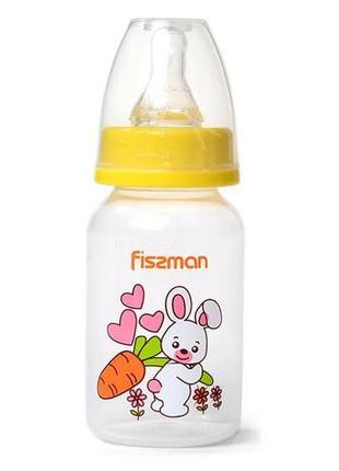 Пляшка дитяча для годування fissman babies "зайчик" 120мл daymart