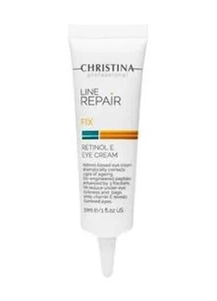 Нічний крем для шкіри навколо очей christina line repair fix retinol e active cream з ретинолом та вітаміном