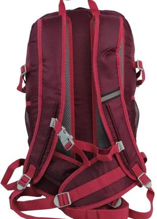 Легкий похідний рюкзак daymart із дощовиком 30l rocktrail ian389063 бордовий8 фото