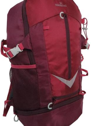 Легкий похідний рюкзак daymart із дощовиком 30l rocktrail ian389063 бордовий5 фото