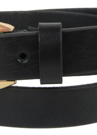 Женский кожаный ремень daymart под джинсы skipper, украина черный 1393-30