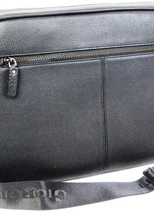 Чоловіча шкіряна сумка daymart, планшетка giorgio ferretti чорна4 фото