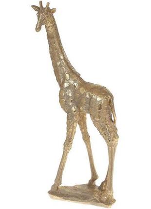 Декоративна фігура "жираф" 23.5х10.2х47.5см  daymart  полістоун, золото