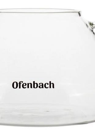 Чайник скляний заварювальний ofenbach 450мл daymart  зі знімним ситечком (0616s)4 фото