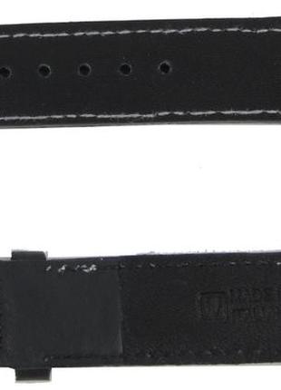 Ремінець для годинника шкіряний mykhail ikhtyar, ширина 20 мм чорний2 фото
