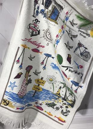 Набір 12 кухонних рушників by ido antalya summer 40х60 махра/велюр