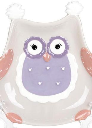 Набір 4 блюда "owl family" 18.9см  daymart  кераміка (десертні тарілки)