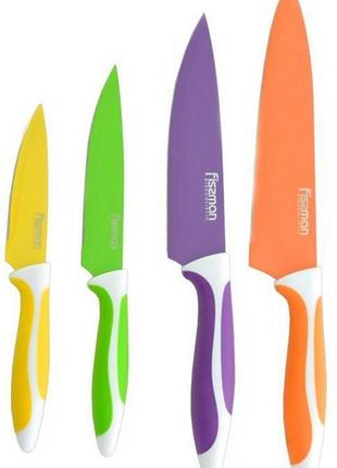 Набір fissman magellan 4 кухонних ножів на акриловій підставці2 фото