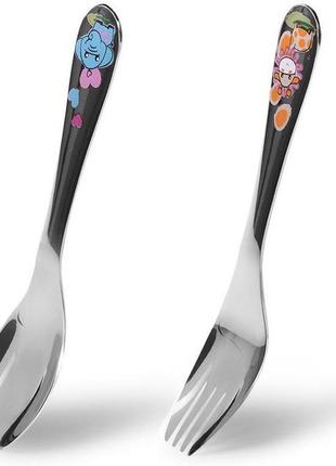 Набір дитячих столових приборів fissman jungle 2 предмета, нержавіюча сталь