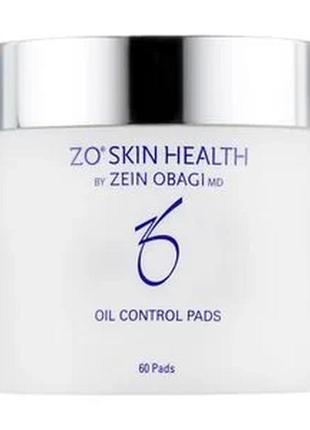 Серветки для контролю за жирністю шкіри обличчя zein obagi zo skin health oil control pads acne treatment, 60