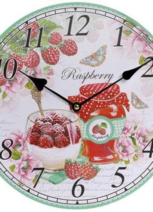 Годинник настінний "raspberry" ø29см1 фото